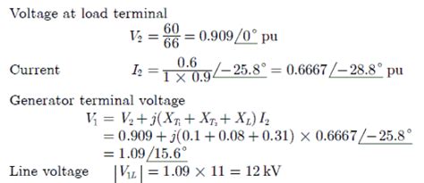 A radial transmission system with the ratings and reactances of the ...