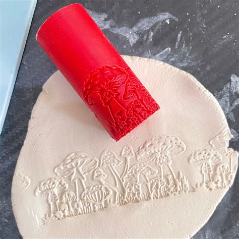 TR 24 - Mini Mushroom Pattern- 4 | Texture Roller | ClartStudios