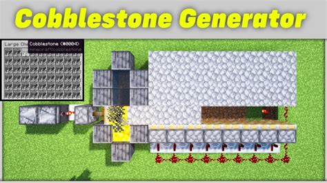 Image result for How to Build Cobblestone Generator