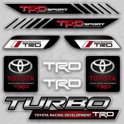 Buy Toyota TRD Racing Development Sport Car Logo Sticker Vinyl Decal ...