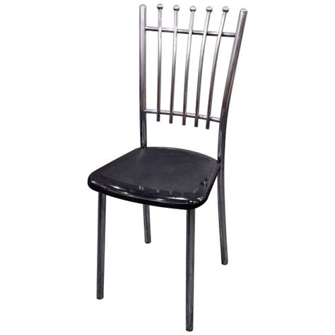 Buy Steel Restaurant Chair - Kylin Steel Restaurant Chair in Black