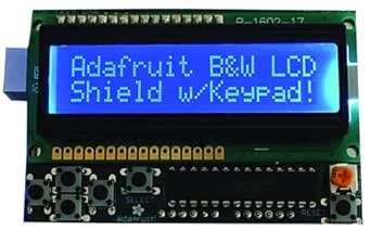 Adafruit 772 LCD Shield Kit 16x2 Character Display - Uses only : Amazon ...