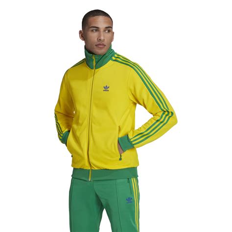 Adidas Originals Beckenbauer Track Jacket Team Yellow Team Green Bold ...