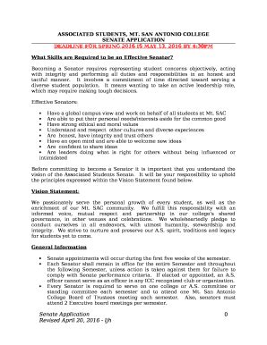 What Skills are Required to be an Effective Senator Doc Template ...