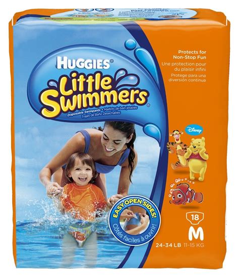 Huggies Little Swimmers Disposable Swimming Diapers, Size 4 (24-34 lbs ...