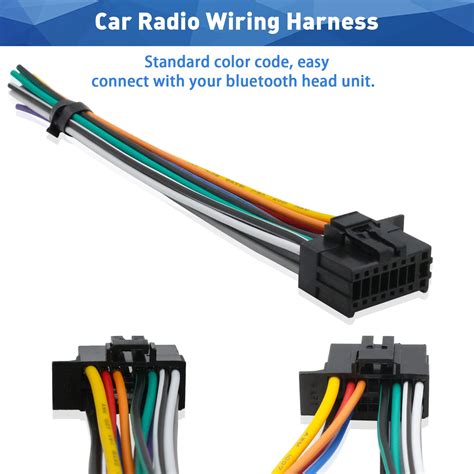 Buy Aftermarket Radio Wiring Harness Replacement for Kenwood Radio 16 ...