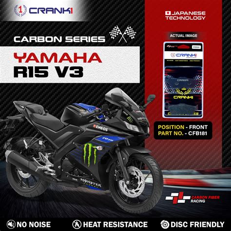Crank1 Carbon Brake Pads For Yamaha R15 V3 - Front - CFB181 – bnbstore.in