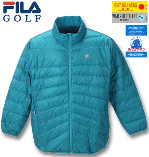 大きいサイズ メンズ FILA GOLF ハイブリットダウンブルゾン ターコイズ 3L 4L 5L 6L 送料無料 | アイテムで選ぶ ...