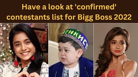 Bigg Boss 16 contestants list: Have a look at 'confirmed' contestants ...