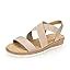 Buy VJH confort Women's Flat Sandals, Comfort Slip-on Elastic Ankle ...