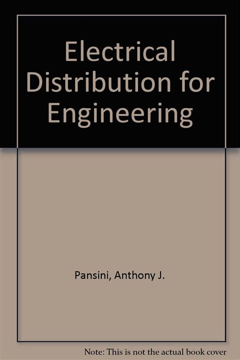 Electrical Distribution for Engineering : Pansini, Anthony J.: Amazon ...