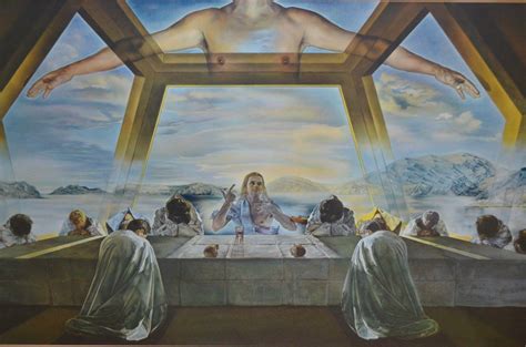 SALVADOR DALI The Sacrament of the Last Supper framed surrealist ...