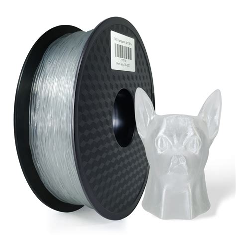 Transparent TPU 3D Filament 1.75mm - 1KG/Roll - InkStation
