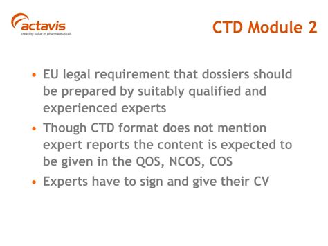 Image result for CTD Module 1 to Module 5