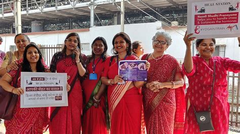 International Women's Day: Several commuters perform Yoga in Mumbai ...