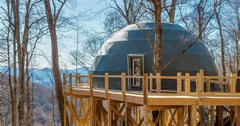 Ultra Luxe Dome - Glamping Asheville NC - The Glamping Collective