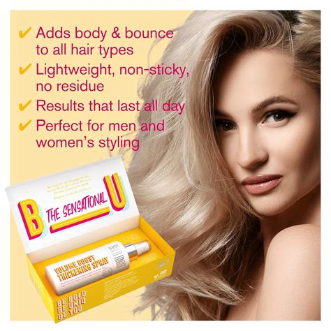 Buy Volumizing Hair Thickening Texture Spray - Thicker Hair on 1st Use ...