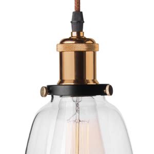 Buy Homesake®Pendant Light with Bell Glass Shade, Metal Base Cap and ...