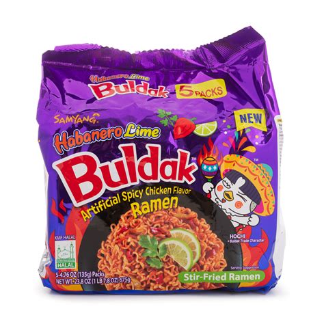 Get Samyang Hot Chicken Habanero Lime Buldak 5pks Delivered | Weee ...