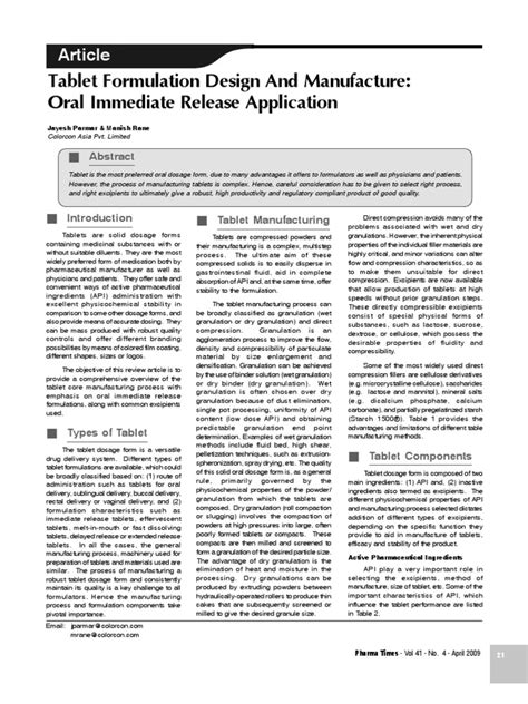 Image result for Tablet Formulation Development