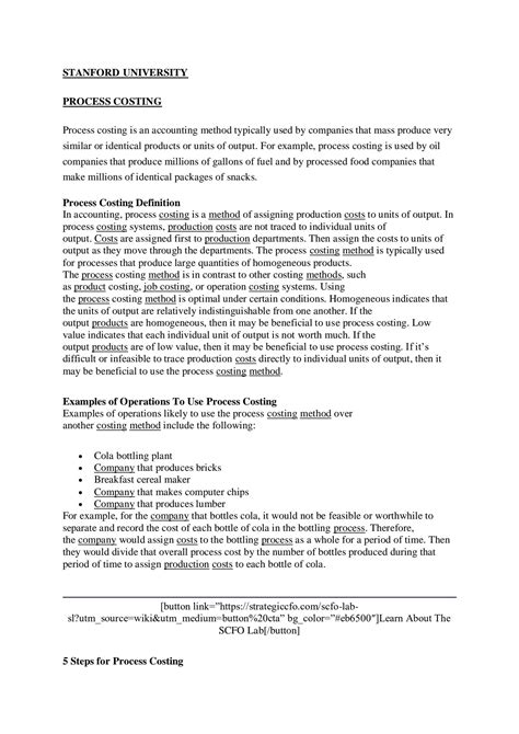 Image result for Process Costing Notes