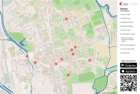 Oxford City Centre Map Oxford City Center: Over 52 Royalty Free