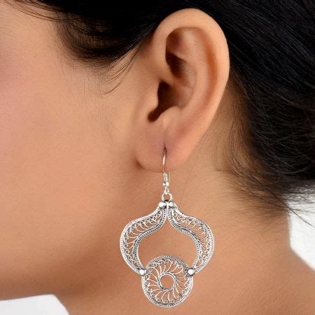 Buy 300+ Silver Dangle Earrings Online For Women and Girls