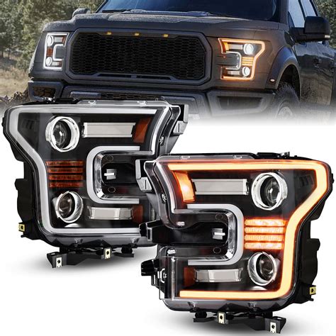 KEWISAUTO Faros delanteros LED completos para F150 2015 2016 2017 ...
