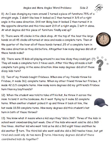 Find Angle Measure Word Problems 的图像结果