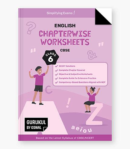 Gurukul English Chapterwise Worksheets : CBSE Class 6 For Exam 2026 ...