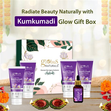 Globus Naturals Kumkumadi Diwali Glow Gift Box, Set of 5 - Face Wash 1