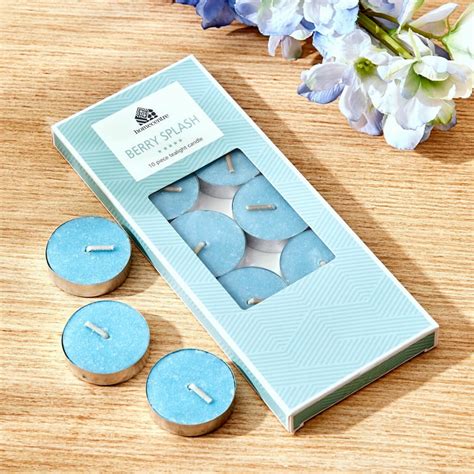 Buy Colour Refresh Set of 10 Blueberry Scented T-Light Candles from ...