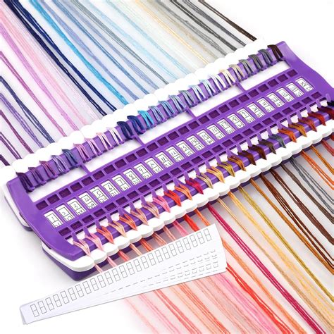 Amazon.com: Lokunn Floss Organizer Embroidery, 50 Positions, Thread ...