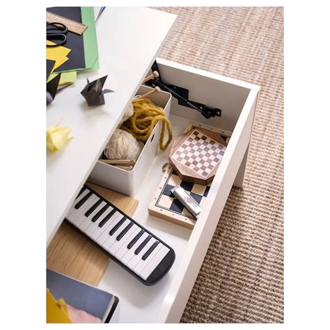 ÖSTAVALL adjustable coffee table, white, 90 cm (353/8") - IKEA