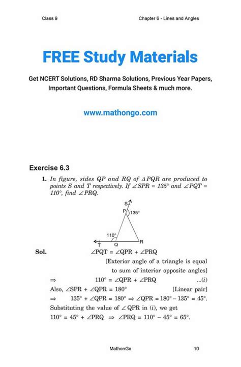 Image result for Maths Chapter 6 Introduction Class 9