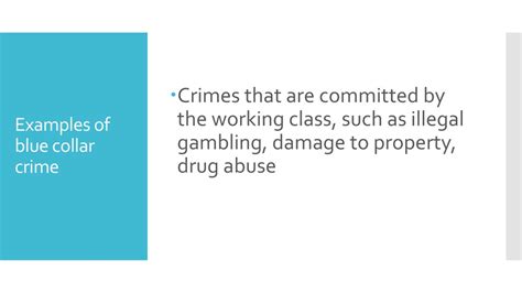 PPT - White Collar Crime: Examples and Consequences PowerPoint ...