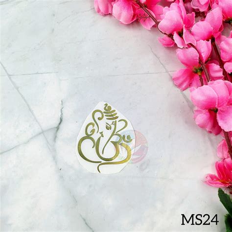 Metal sticker- Ganpati Big [1pc] – Arteria - the art hub
