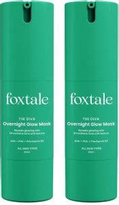 Foxtale The Diva Over Night Glow Mask | AHA, PHA & Provitamin B5 - 30ml ...