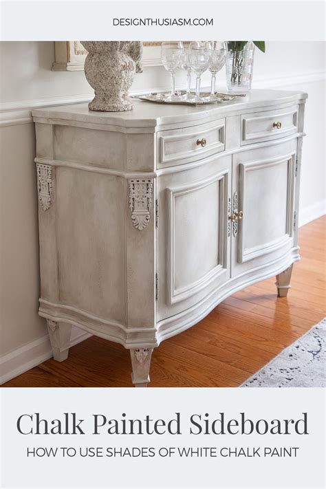Using shades of white chalk paint to update a vintage sideboard – Artofit