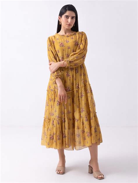 Pink Printed Crepe Kurta with Pants- Set of 2