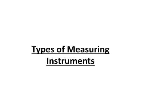 Image result for List of measuring instruments Measuring Instruments Types
