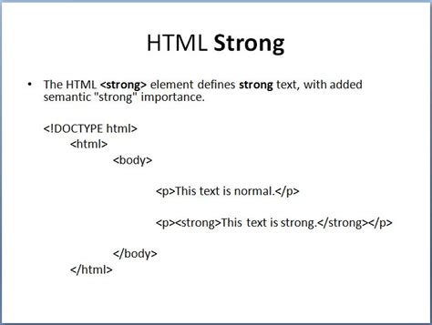 Strong HTML 的图像结果