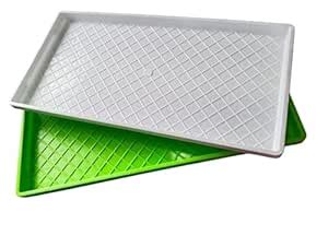 BAZODO Food Grade Micro Green Trays (Virigin Plastic Trays) and ...