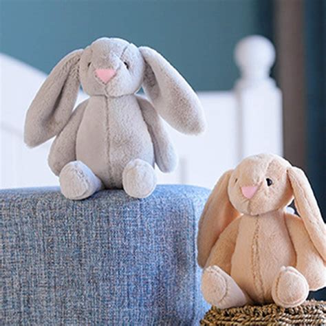 Ymer0 plush bunny rabbit stuffed animal with floppy ears sitting lovely ...