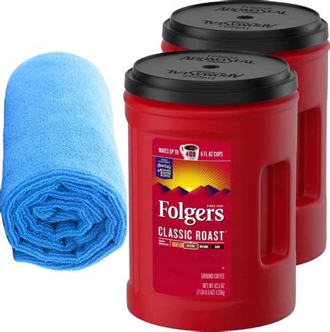 Amazon.com : Folger Classic Roast Ground Coffee Medium Roast, 43.5 Oz ...