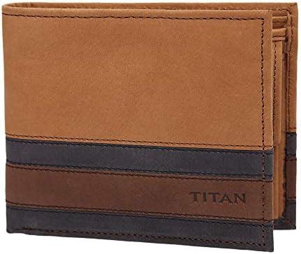 Buy TITAN Brown Leather Men's Wallet (TW106LM1DB) at Amazon.in