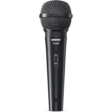 Shure SV200-Q Vocal Microphone, Black : Amazon.in: Musical Instruments
