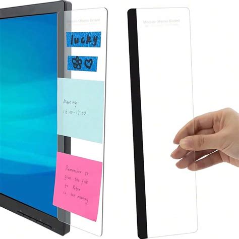 1pc Monitor Memo Board Computer Message Board Office Supplies For Women ...
