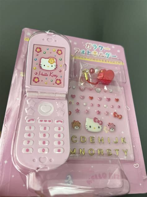 Hello Kitty: Sanrio Flip Phone - Pink Toy Photo Holder Kawaii - Rare ...