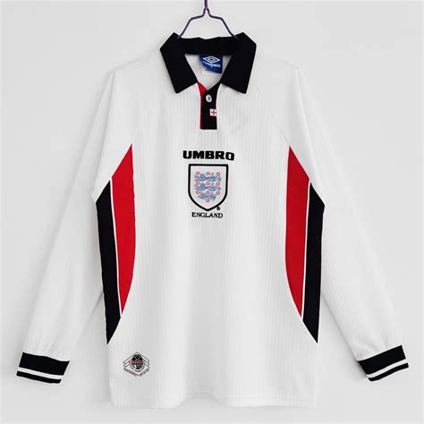 England 1998 World Cup Home Retro Jersey FULL SLEEVE – Red Raven Store